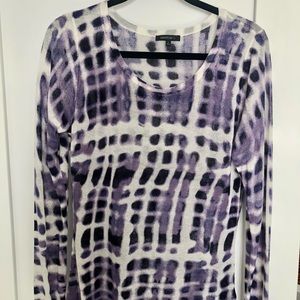 Lafayette 148 tie dye print lightweight sweater